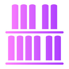 book shelf gradient icon