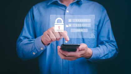 Secure smartphone login enhancing identity protection and access authentication through privacy-focused interface for online security