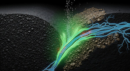 Waterflow dynamics in underground environments scientific visualization ai technology interactive design