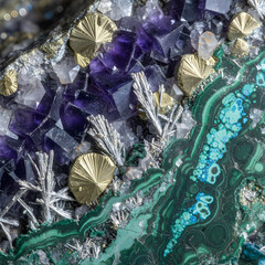 Amethyst Quartz Crystal Gemstone Texture