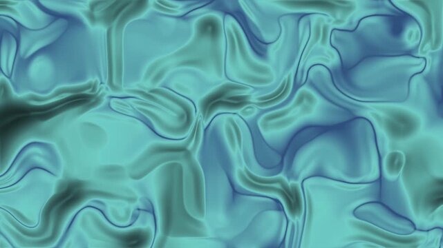 Abstracts Plastic, Abstract fluid motion background in teal and blue, seamless looping for visuals,  royalty free stock.