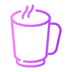 coffee gradient icon