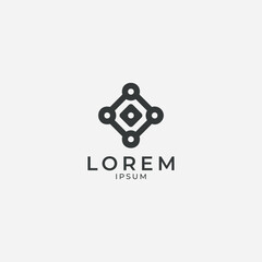 Modern Abstract Geometric Logo Vector Design