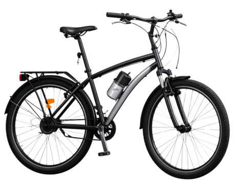 bicycle on white background