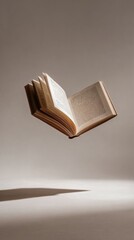 Single Floating Minimalist Book