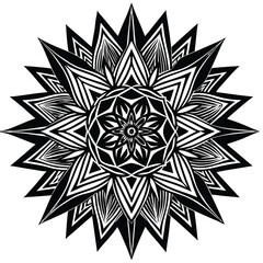 Abstract vector line art background with geometric shapes and dynamic patterns in black and vibrant colors