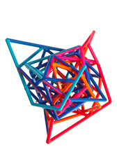 Isolated Abstract Geometric Line Design Element for Modern Graphics
