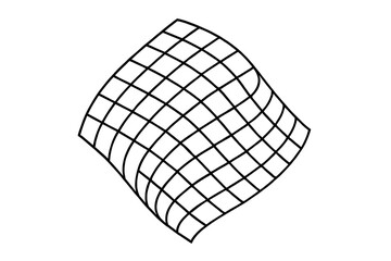 Isolated Abstract Geometric Line Design Element for Modern Graphics