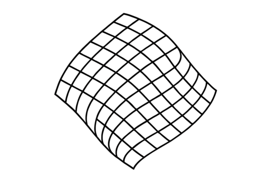 Isolated Abstract Geometric Line Design Element for Modern Graphics