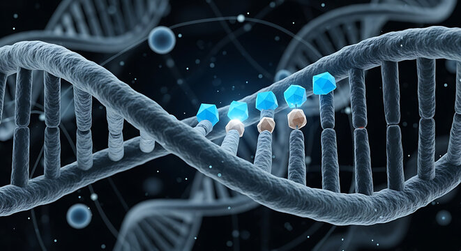 Exploring genetic engineering techniques laboratory setting infographic scientific research detailed view genetic modifications