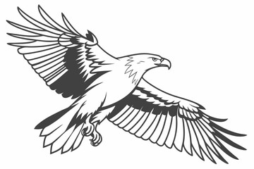 Full Foliage Tree Silhouette Vector Landscape - Duotone Blue Scenic Graphic