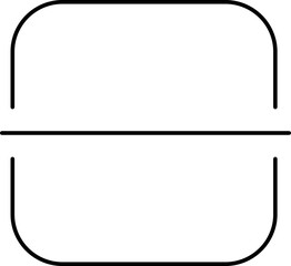 Scan Icon in Black Line Art.