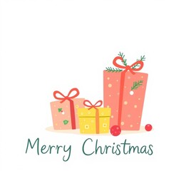 Winter Holiday Illustration with Cozy Christmas Vibes