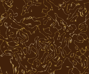 seamless pattern with brown leaves