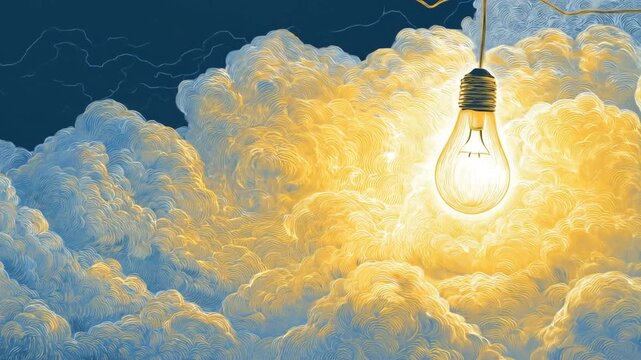 Illuminating idea cloudscape