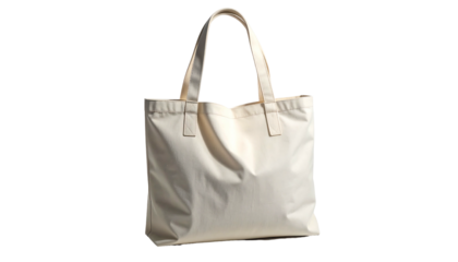 Simple white tote bag for carrying items shopping and everyday use.