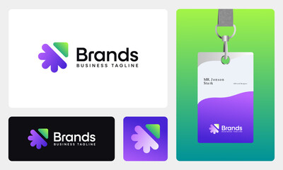 Modern Business Growth Logo Design &ndash; Abstract Arrow Up Icon for Corporate, Finance and Branding Identity