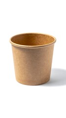 Beige disposable food container