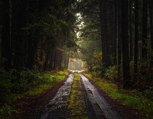 road in the forest