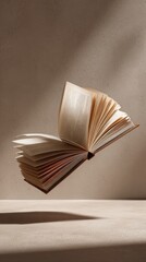 Floating Open Book Minimalist Layout