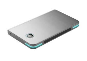 Metallic Digital Travel Document Wallet PNG.