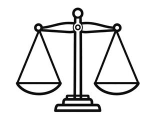 Justice Scale Icon Transparent Background