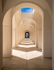 Archway perspective, bright and airy