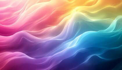 Fototapeta premium Abstract Rainbow Waves