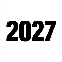 2027 New Year Black Bold 