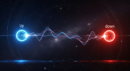 Dynamic energy waves virtual space graphic visuals digital environment abstract concept representation