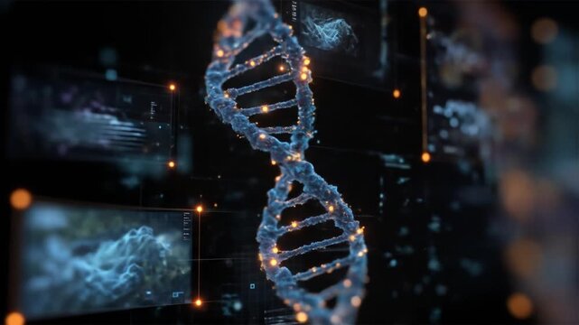 Abstract dna structure technology