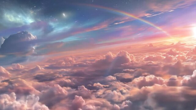 Colorful cloudscape