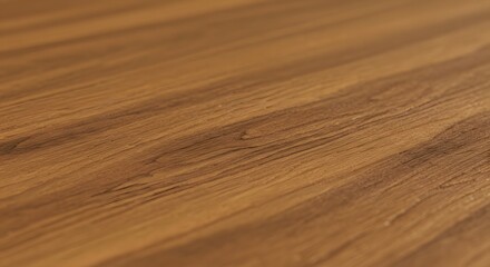 Naklejka premium Close-up of natural oak wood grain with warm tones, high detail