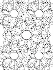 Joyful Flower Coloring Pages for kids and adults 