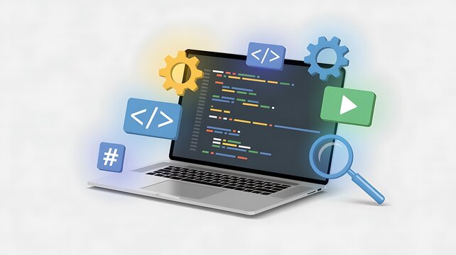 Learn Programming Online Computer Code Development Tools and Concepts, ai-generated