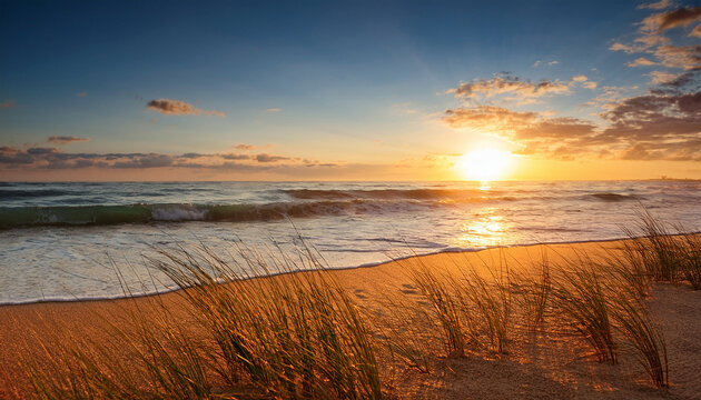 Hello August Beach Sunrise