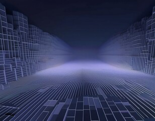 modern digital abstract 3d background can be used in the description of network abilities technological processes digital storages science education etc