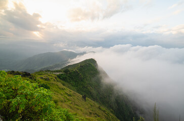 Sometimes the magical moments happens between the clouds, the sunrise & the silent hill, that one...