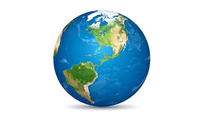 Detailed illustration of Earth