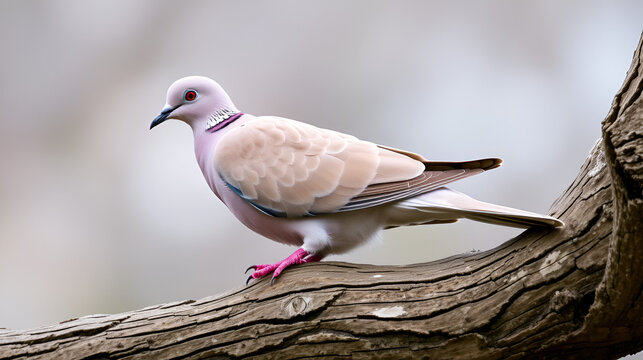 The Eurasian collared dove, most often simply called the collared dove, also sometimes hyphenated as Eurasian collared-dove, is a species of dove native to warm temperate and subtropical Asia,