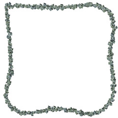 Stone Cube Frame Border, Transparent Background