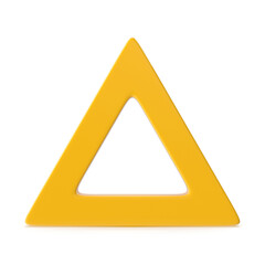 Yellow geometric triangle