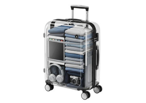 Transparent Polycarbonate Carry-On Luggage.png