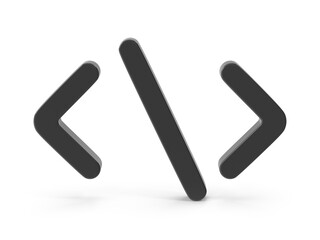 Obraz premium Code symbol 3d