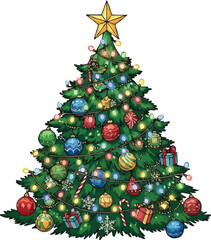 Christmas Tree with Ornaments