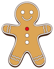 Gingerbread Man Illustration