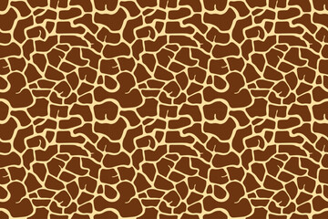 Seamless giraffe skin pattern in stylish bold forms. Perfect for textile prints, wallpaper design, packaging, and creative animal prints.