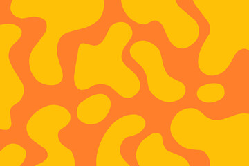 abstract background with orange flames. Lava slime fluid blob. Melted cheese slime blob wallpaper seamless	
