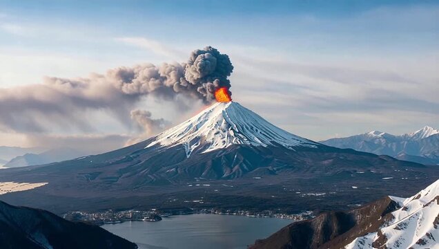 Mount Fuji Volcanic Eruption &ndash; Explosive Natural Disaster in Japan
