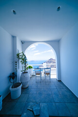 ギリシャのサントリーニ島の美しい風景